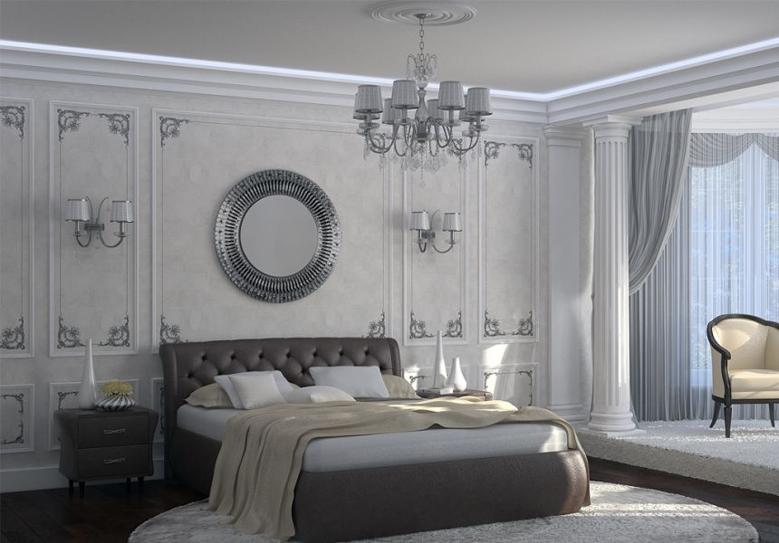 Velike i male spavaće sobe u klasičnom stilu, 11 LJEPOTRUČNI FOTO interijeri spavaćih soba u klasičnom stilu, izbor namještaja, boja tapeta, zavjesa i dekor