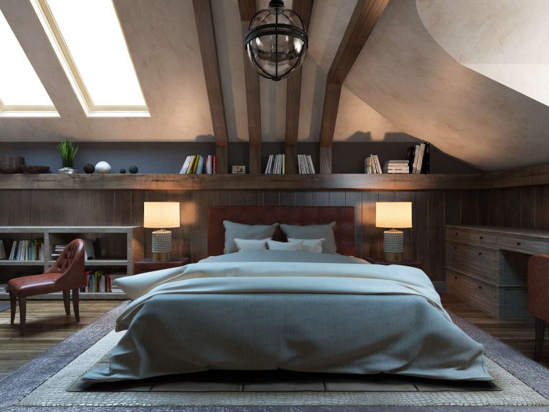 Дизайн спальни на мансарде: 71 идея интерьеров | вороковский.рф