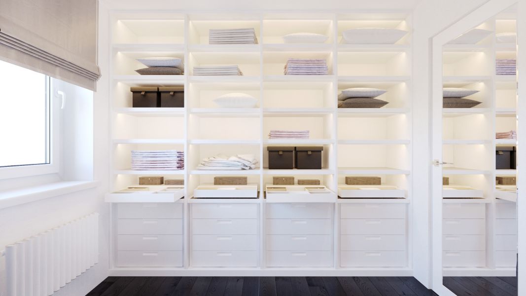 Оформление гардероба Система хранения вещей в квартире