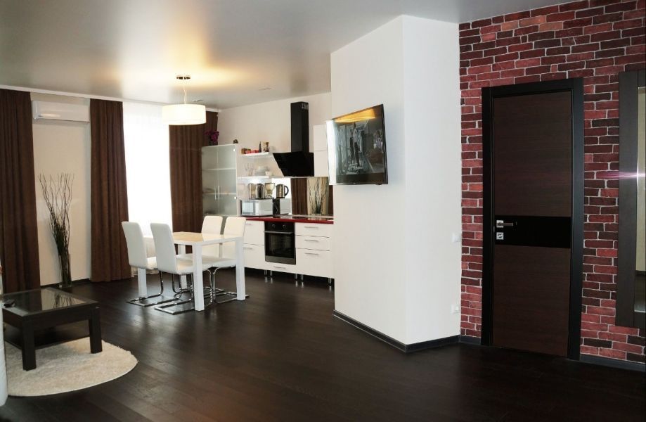 Интерьер квартиры - студии, пример дизайнера Фото интерьеров небольших студий