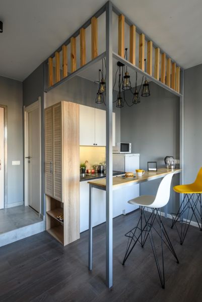 Пример оформления квартиры-студии Офрмление крошечной квартиры