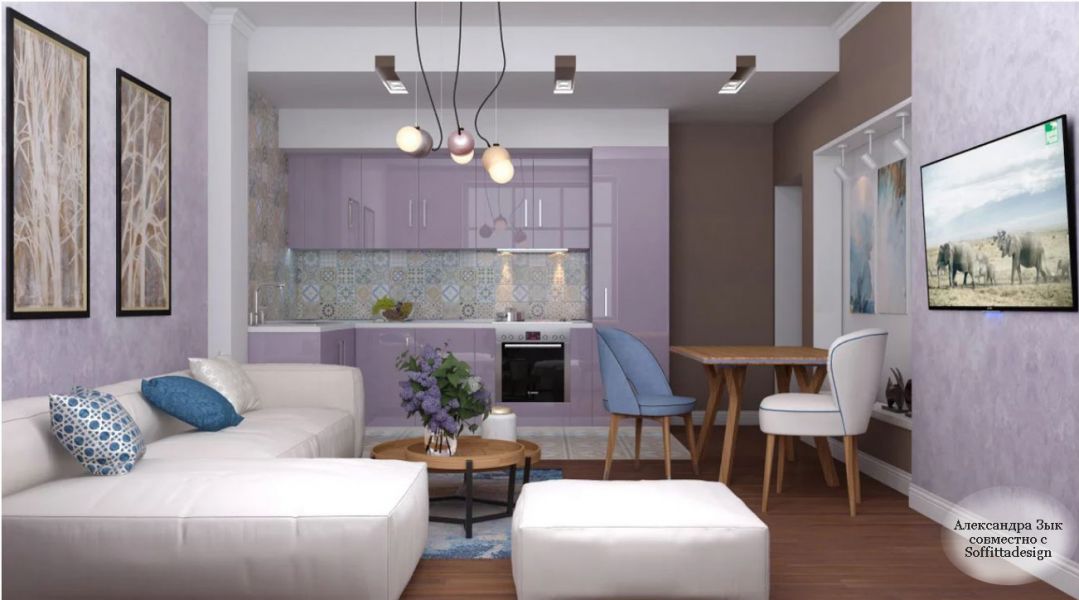 Выбор светильников для квартиры-студии