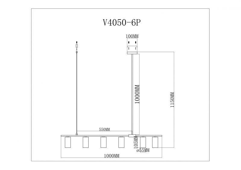 Светильник Moderli V4050-6P