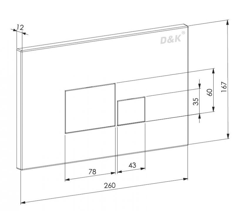 Подвесной унитаз D&K DS1511606 с инсталляцией и клавишей смыва хром фото 3