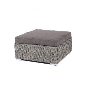 Плетеная оттоманка 4SIS Лунго с подушкой (гиацинт), серого цвета BD-3128269