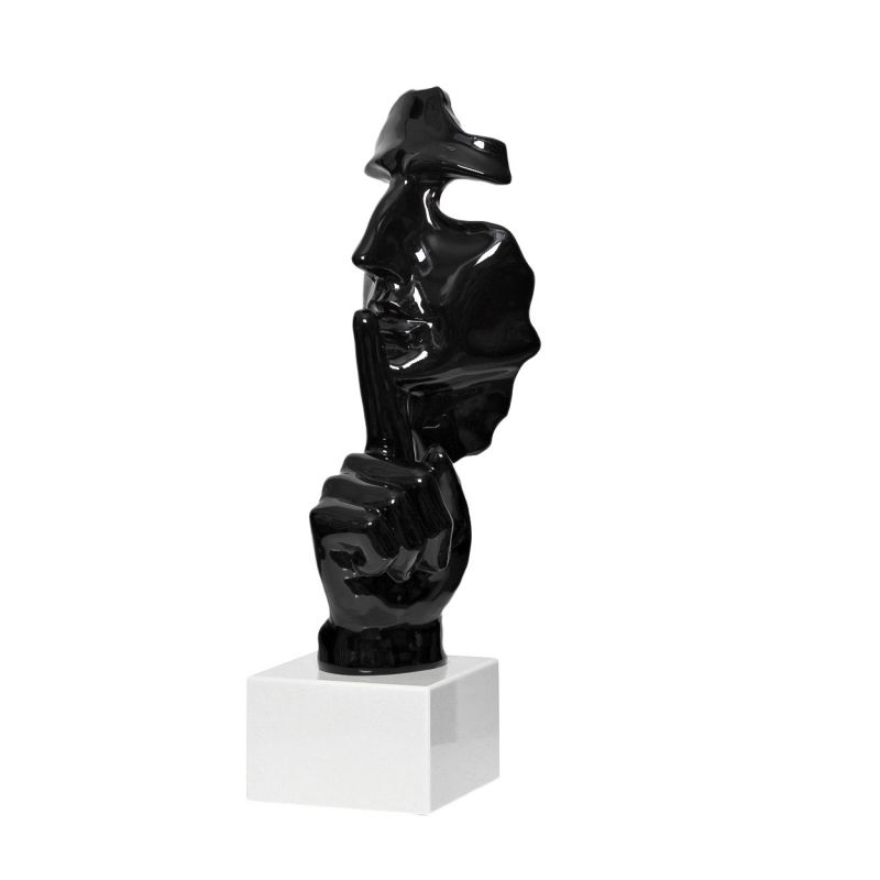 Статуэтка Garda decor Молчание D4816 черный фото 1