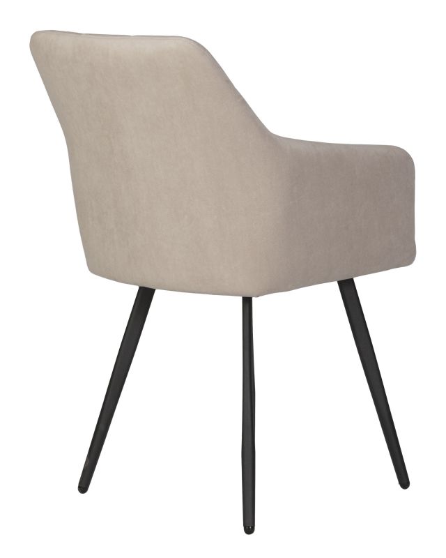 Обеденный стул Dobrin 13-03 DOBRIN ROBY, цвет сиденья велюр Catania Humus, цвет основания черный муар
