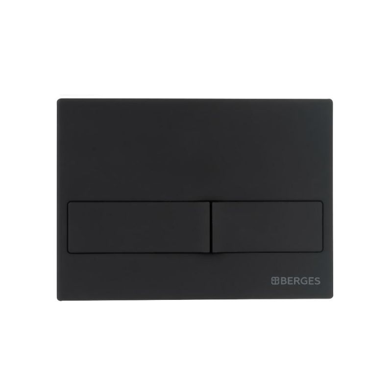 Подвесной унитаз BERGES NOVUM525 Ventas Black 043324 с инсталляцией и клавишей смыва, черный фото 13