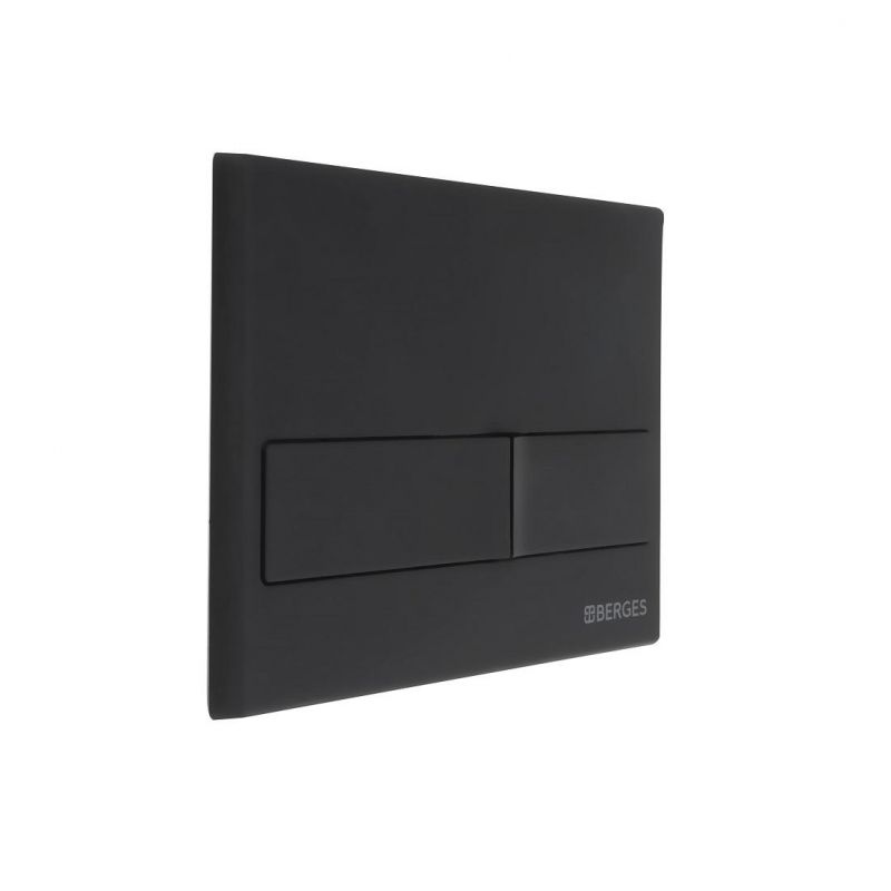 Подвесной унитаз BERGES NOVUM525 Ventas Black 043324 с инсталляцией и клавишей смыва, черный фото 14