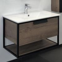 Тумба с раковиной Comforty Бонн 00-00006487CF дуб темный 75.5