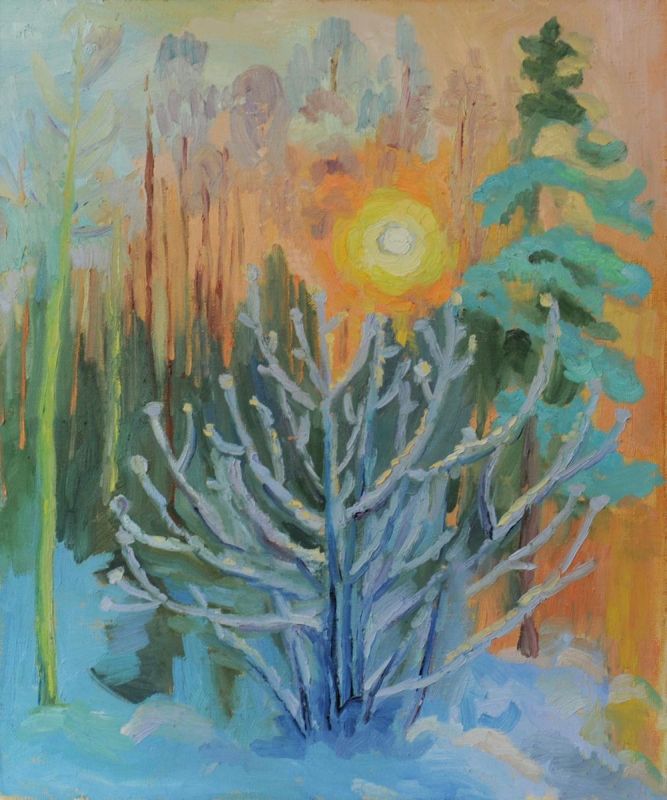 Картина "Морозное утро" 70x60 Явишева Татьяна фото 1