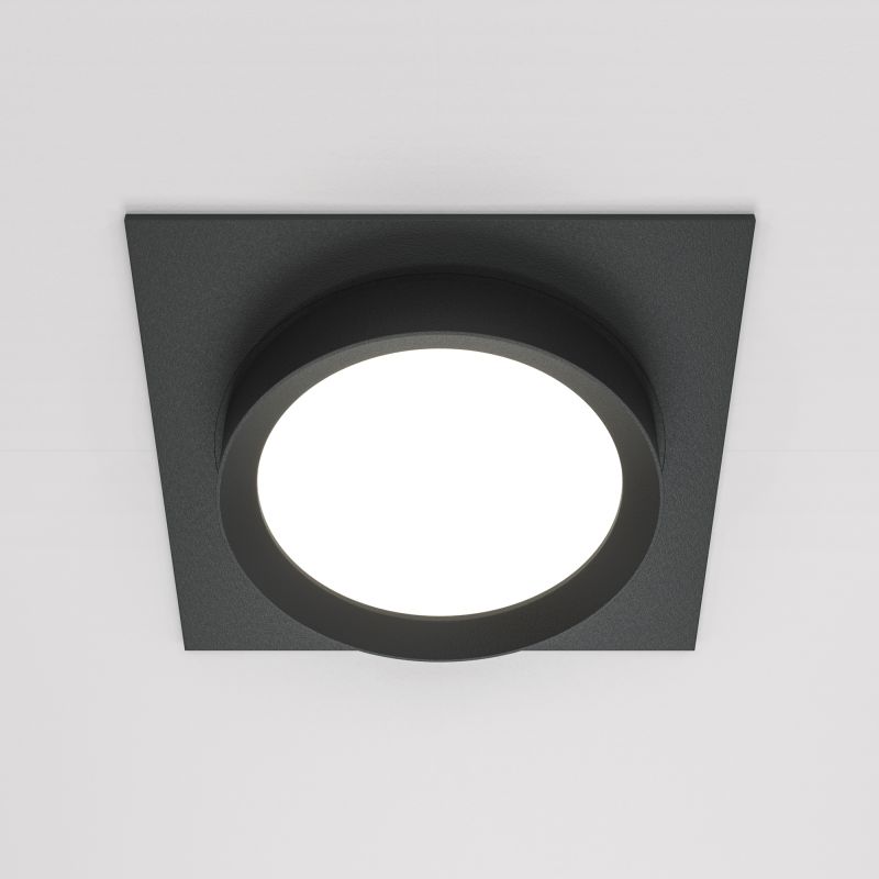 Встраиваемый светильник Maytoni Downlight Hoop DL086-GX53-SQ-B
