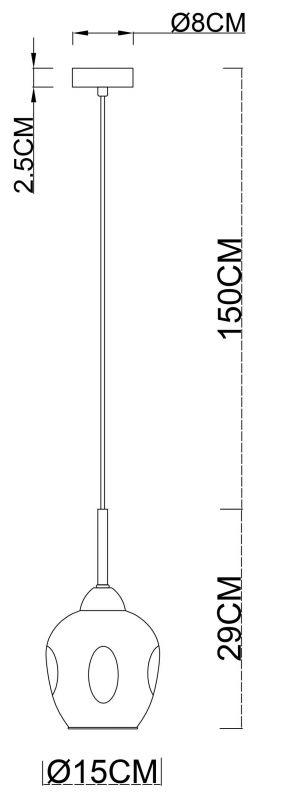 Подвес Arte Lamp YUKA A7759SP-1PB