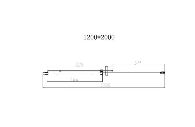 Душевая дверь Vincea Dice VDS-4D120CL 1200 хром