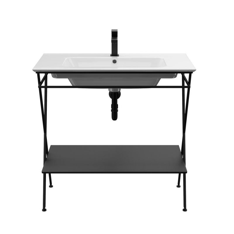 Металлическая структура Kerama Marazzi Piano Next PIA.N.85\BLK 83 см, черная матовая фото 1