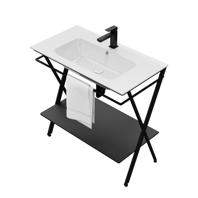 Металлическая структура Kerama Marazzi Piano Next PIA.N.85\BLK 83 см, черная матовая фото 4