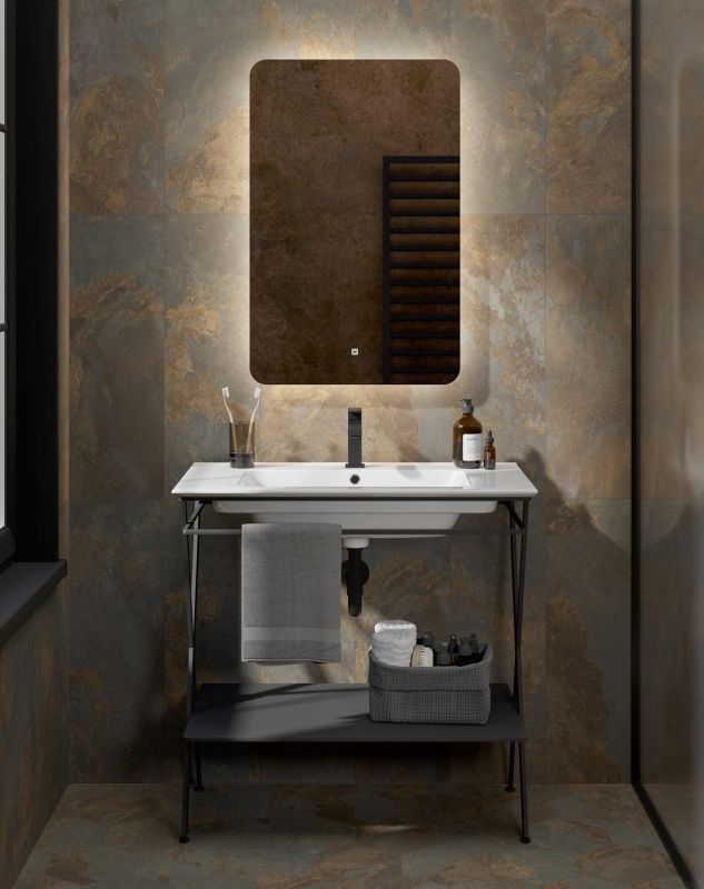 Металлическая структура Kerama Marazzi Piano Next PIA.N.85\BLK 83 см, черная матовая фото 5