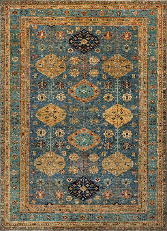 Пакистанский ковер из шерсти Carpet «KAZAK ROYAL» 227864-GREY-GREY 398 x 497 см