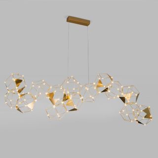 Подвесная светодиодная люстра Eurosvet Uma LED 3000K(теплый) 90368/14 медь