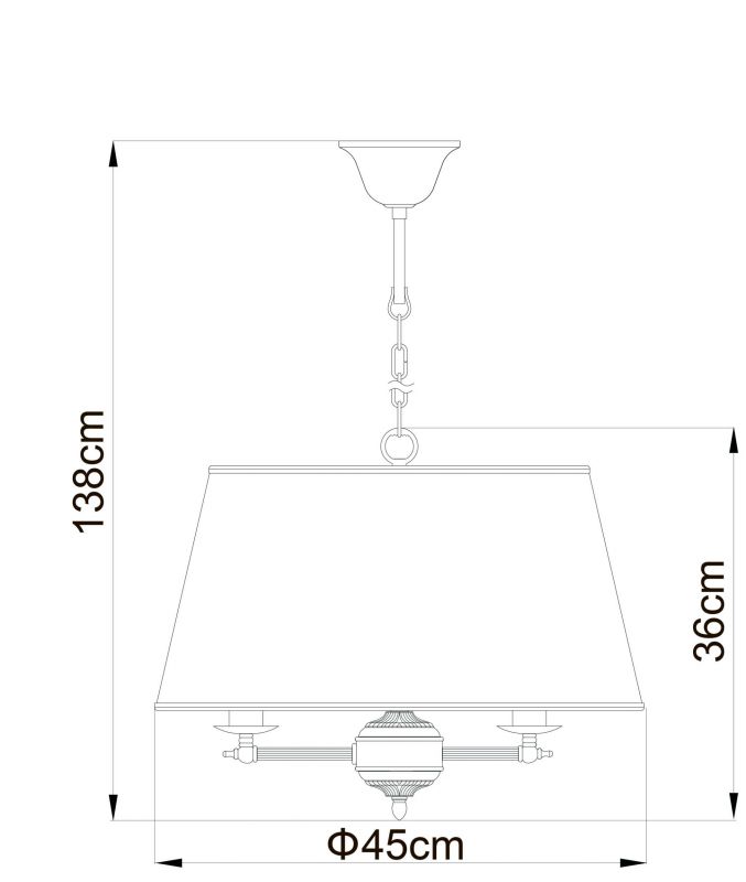 Светильник подвесной Arte Lamp Alice A3579SP-3AB