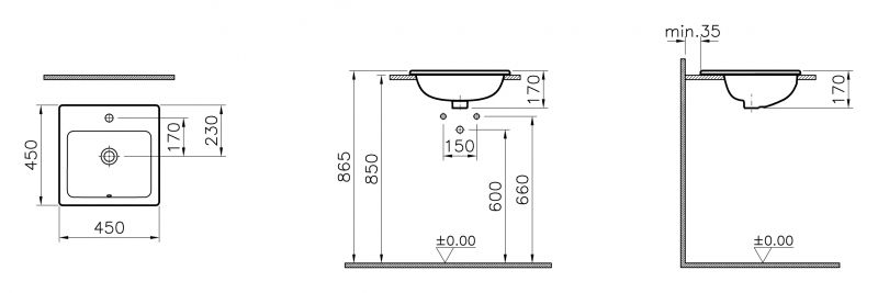 Раковина Vitra Counter Basin 5463B003-0001