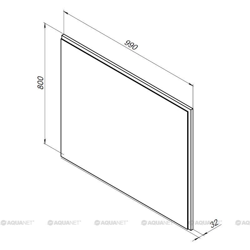 Зеркало Aquanet Nova Lite 100 дуб рошелье LED 00242623