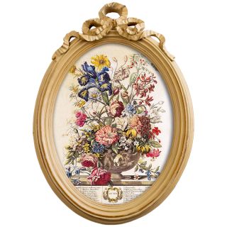 Репродукция на холсте «12 месяцев цветения», версия Июнь, в раме «Бернадетт» ByObject  BD-1945812