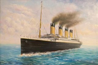 Картина "Титаник на пути в Шервуд" Бакаева Юлия