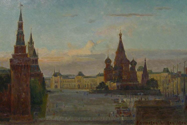 Картина московский кремль. Художник костылёв ,Москва,Кремль. Павел Андреевич Болотов вид Кремля живопись. Поль Луи Бушар Москва Кремль. Кремль масляная живопись.