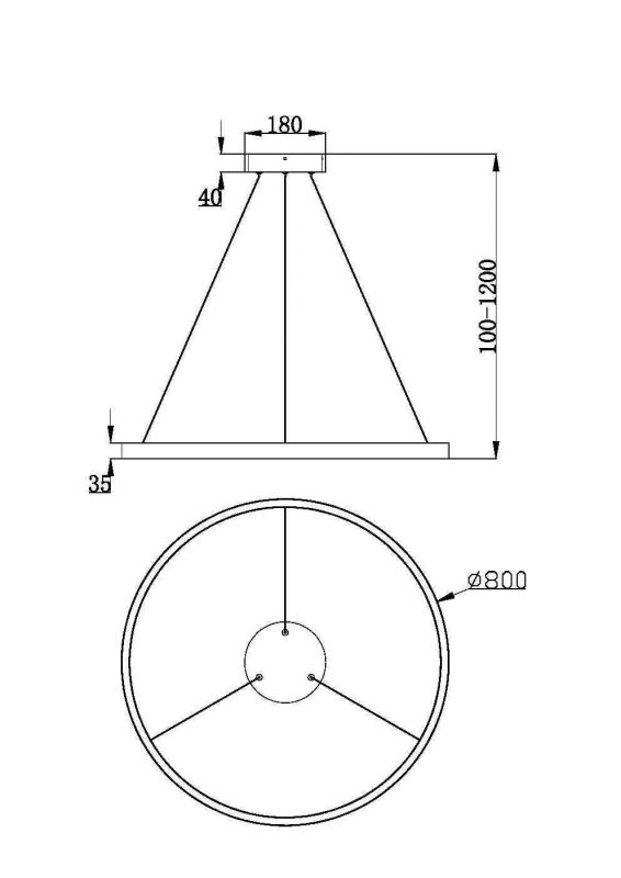 Подвесной светильник Maytoni Rim MOD058PL-L42W3K фото 2