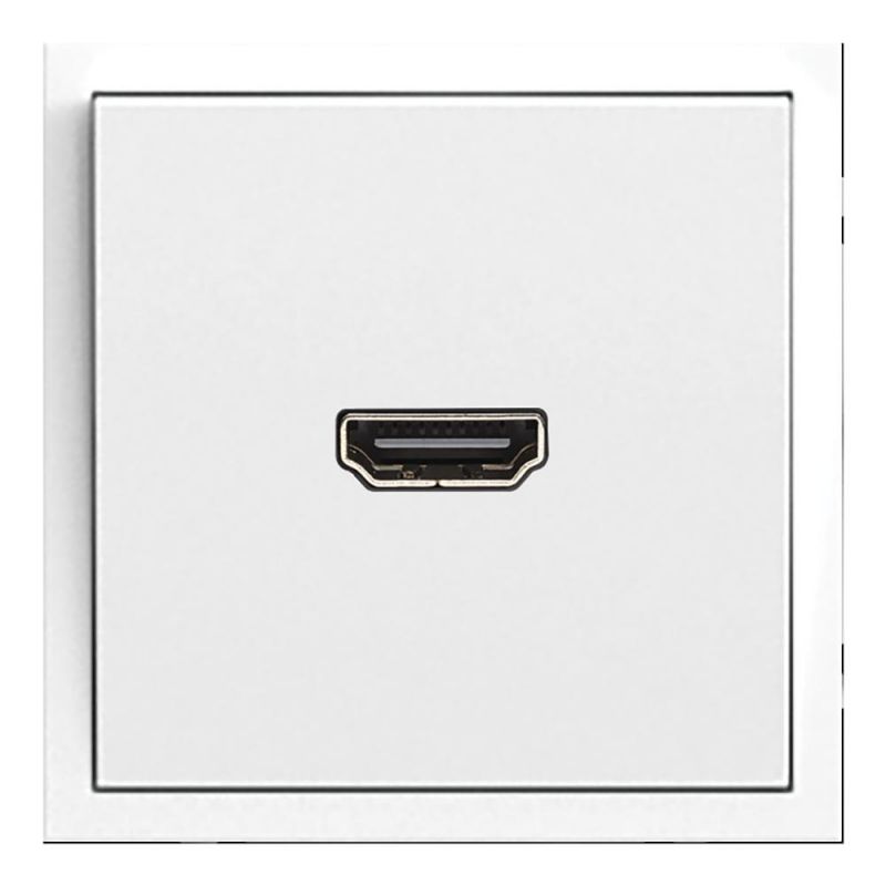 Розетка HDMI Stekker Эмили 2 Type A (механизм), RST00-5118-01, белый фарфор, soft touch 50163 фото 1