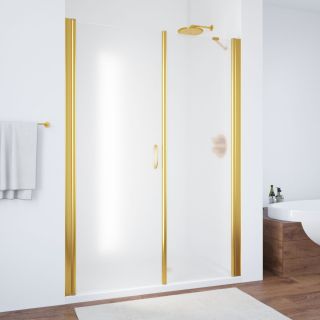 Душевая дверь Vegas Glass EP-F-2 185 09 10 R, профиль золотой, стекло матовое