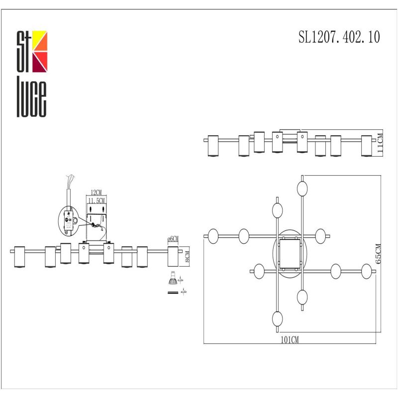 Светильник потолочный ST Luce VEROLI SL1207.402.10