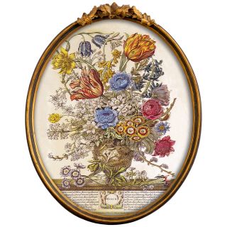 Репродукция на холсте «12 месяцев цветения», версия Март, в раме «Тиффани» ByObject  BD-1945820