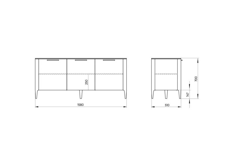 Тумба Ellipsefurniture Type TY010304210101