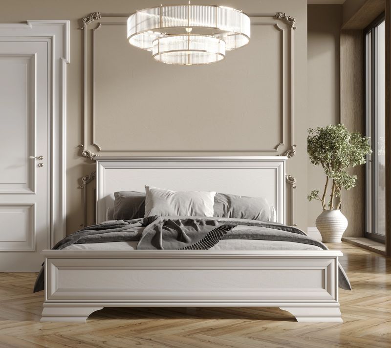 Кровать Black Red White Kentaki BD-2534881, S320-LOZ180x200 + выкатные ящики Белый фото 4