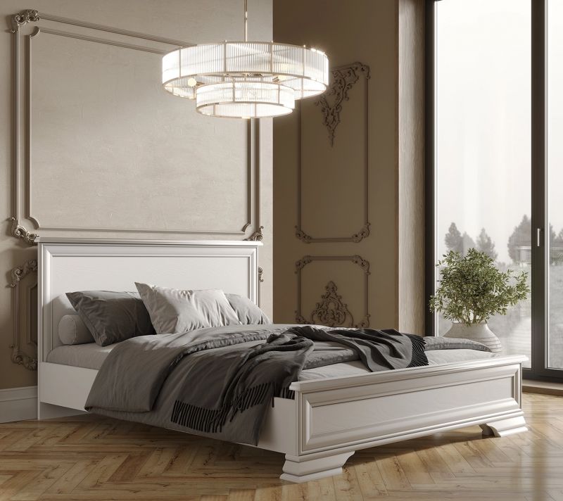 Кровать Black Red White Kentaki BD-2534881, S320-LOZ180x200 + выкатные ящики Белый фото 3
