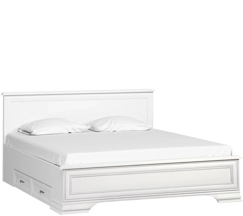 Кровать Black Red White Kentaki BD-2534881, S320-LOZ180x200 + выкатные ящики Белый фото 2