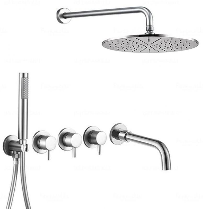 Душевая система Feramolli Ele CL744-12+CL677S-21, хром фото 1