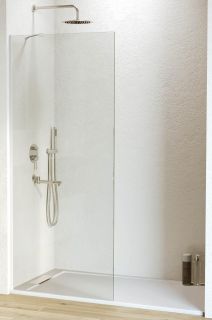 Душевая перегородка RGW WA-102W 80 см, профиль белый, стекло прозрачное