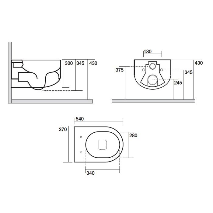 Унитаз подвесной Kerasan Flo 311101