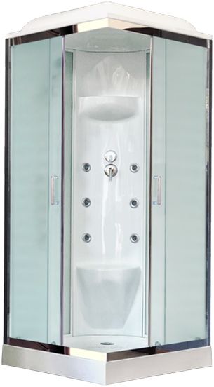 Душевая кабина Royal Bath RB80HP7-WC-CH 80x80 фото 1
