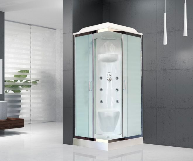 Душевая кабина Royal Bath RB80HP7-WC-CH 80x80 фото 2