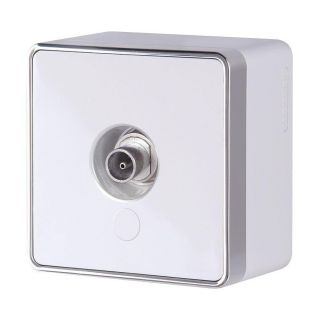 ТВ-розетка оконечная  Gallant (белая) Werkel W5083001
