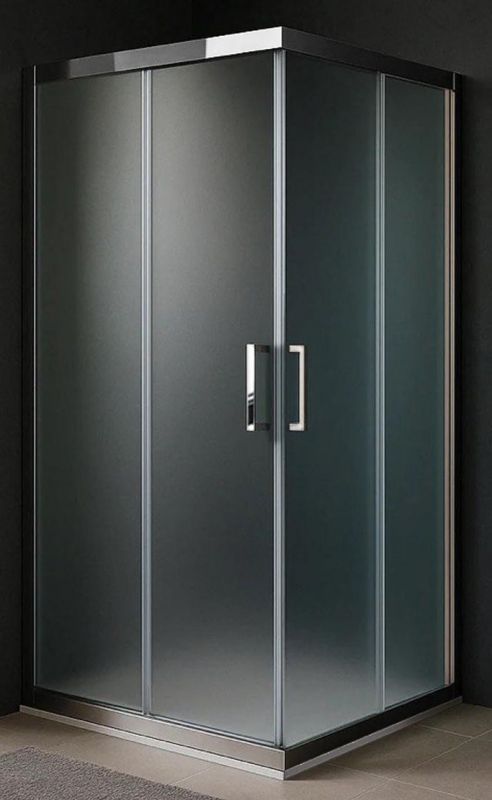 Душевой уголок Royal Bath  HPD RB9120HPD-C-CH, 120х90 см, профиль хром, стекло рифленое фото 1