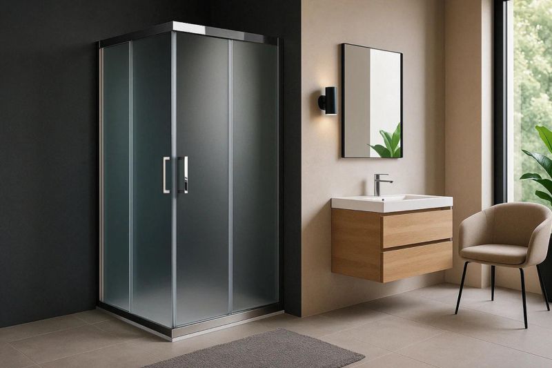 Душевой уголок Royal Bath  HPD RB9120HPD-C-CH, 120х90 см, профиль хром, стекло рифленое фото 2