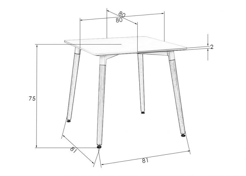 Обеденный стол Dobrin 03-TD-LMZL SERRA, цвет столешницы светло-серый, цвет основания светлый бук