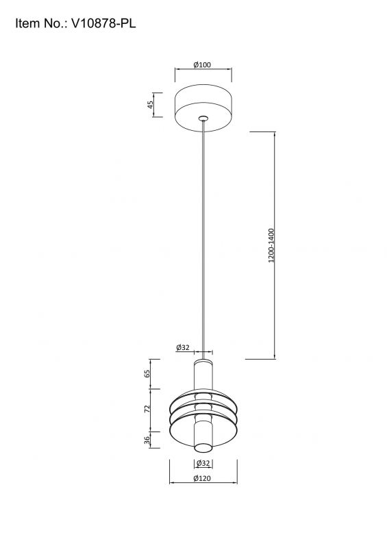 Светильник подвесной светодиодный Moderli V10878-PL Sylv