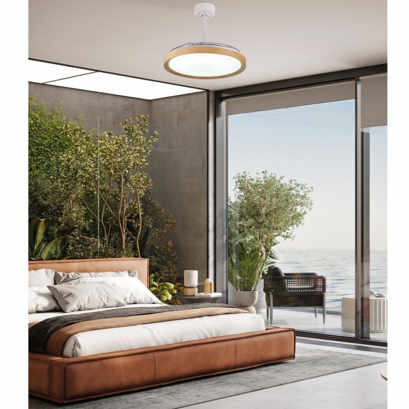 Люстра потолочная-вентилятор Mantra mistral LED 3000-6500К (теплый,белый,холодный) 8830 фото 2