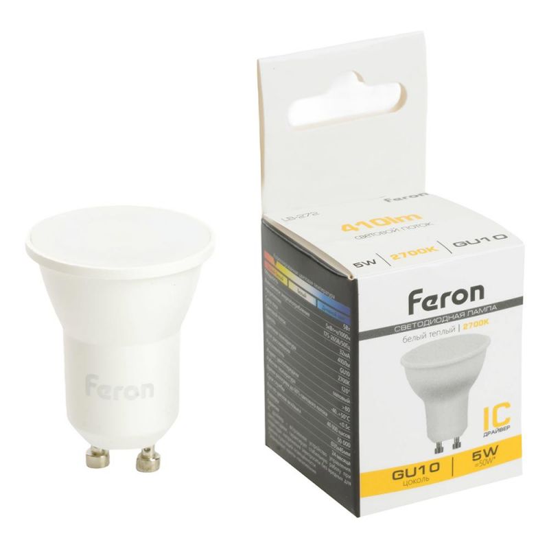 Лампа светодиодная Feron LB-272 MR11 GU10 5W 175-265V 2700K 51221 фото 1